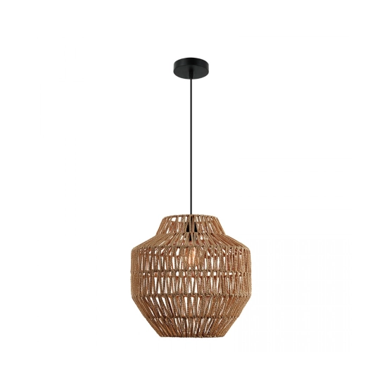 20236 PENDANT LAMP E27 MAX 40W PAPER ROPE BROWN NATURAL ELEMENTS LIGHTSZambelis Lights